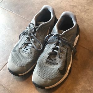 Gray Nike Training Shoes